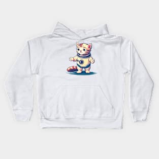 Astronaut cat outer space Kids Hoodie